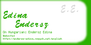 edina endersz business card